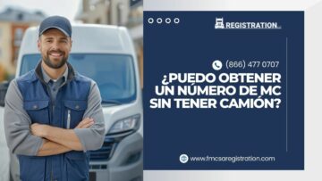 ¿Puedo obtener un número de MC sin tener camión